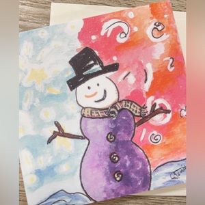 25 Christmas / Holiday Gift Enclosures with 25 envelopes. Handmade.